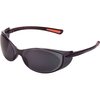 Global Industrial Frameless Safety Glasses, Side Shields, Anti-Fog, Smoke Lens 708404SM